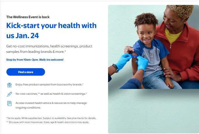 walmart wellness event